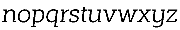 SlabTwo Italic Font LOWERCASE