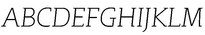 SlabTwo LightItalic Font UPPERCASE