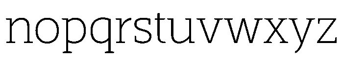 SlabTwo Light Font LOWERCASE