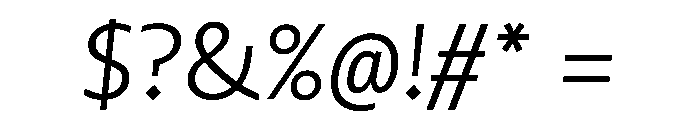 SlabZero Italic Font OTHER CHARS