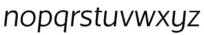 SlabZero Italic Font LOWERCASE