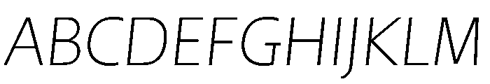 SlabZero LightItalic Font UPPERCASE