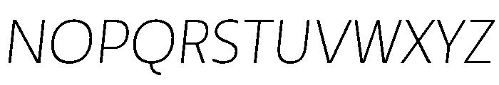 SlabZero LightItalic Font UPPERCASE