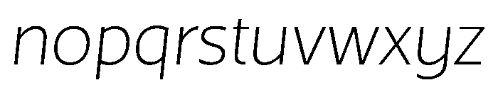 SlabZero LightItalic Font LOWERCASE