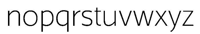 SlabZero Light Font LOWERCASE