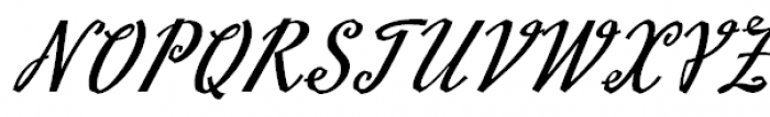 Slutsker Script Bold Font UPPERCASE