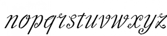 Slutsker Script Regular Font LOWERCASE