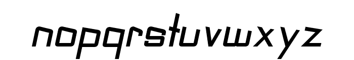 Slider-BoldItalic Font LOWERCASE