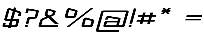 Slider-ExtraexpandedItalic Font OTHER CHARS