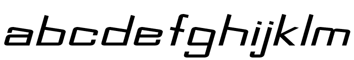 Slider-ExtraexpandedItalic Font LOWERCASE