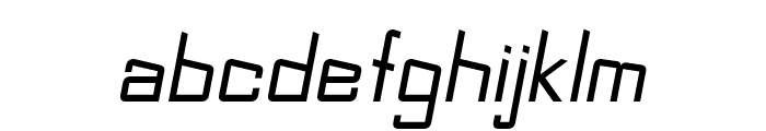 Slider-Italic Font LOWERCASE