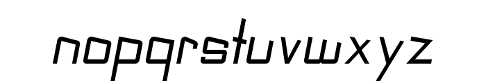 Slider-Italic Font LOWERCASE