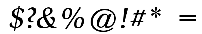 SlimbachStd-MediumItalic Font OTHER CHARS