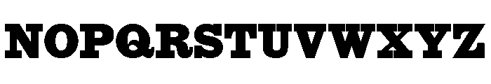 Slab Antique Font UPPERCASE