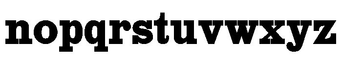 Slab Antique Font LOWERCASE
