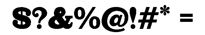 Slab Columbian Font OTHER CHARS