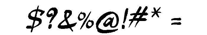 Slogan Regular Font OTHER CHARS