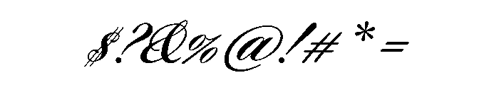 Sloop Script Bold Font OTHER CHARS
