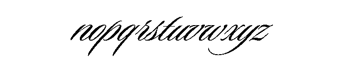 Sloop Script Regular Font LOWERCASE