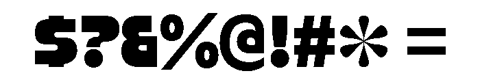 Smashing Heavy Font OTHER CHARS