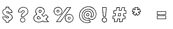 Smor Bold Font OTHER CHARS