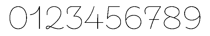 Smor Thin Font OTHER CHARS
