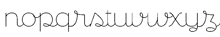 Smor Thin Font LOWERCASE