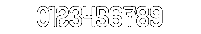 SMILE WORLD-Hollow Font OTHER CHARS