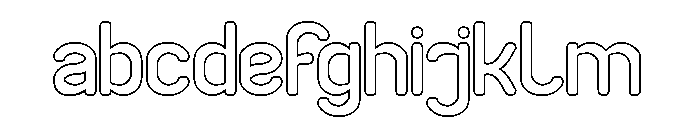 SMILE WORLD-Hollow FONT