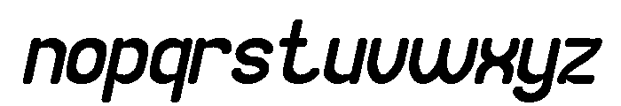 SMILE WORLD Italic Font LOWERCASE