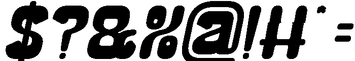 SMILING WAVE Bold Italic Font OTHER CHARS
