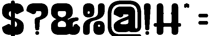 SMILING WAVE Bold Font OTHER CHARS