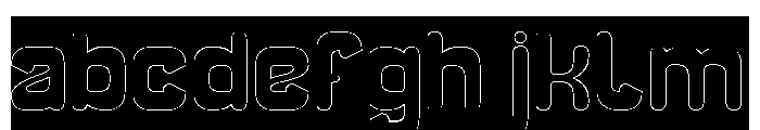 SMILING WAVE-Hollow-Inverse FONT