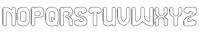SMILING WAVE-Hollow Font UPPERCASE
