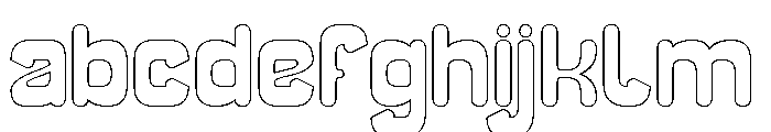 SMILING WAVE-Hollow FONT