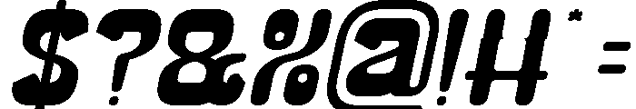 SMILING WAVE Italic Font OTHER CHARS