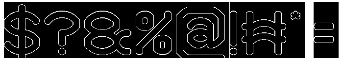 SMOOTH INNOVATION-Hollow-Invers Font OTHER CHARS