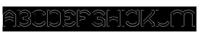 SMOOTH INNOVATION-Hollow-Invers Font UPPERCASE