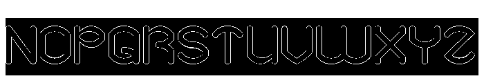 SMOOTH INNOVATION-Hollow-Invers Font UPPERCASE