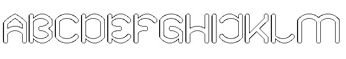 SMOOTH INNOVATION-Hollow Font UPPERCASE