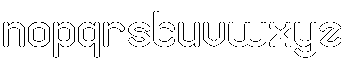 SMOOTH INNOVATION-Hollow Font LOWERCASE