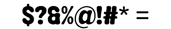 Small Boom Regular Font OTHER CHARS