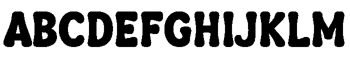 Small Boom Regular Font UPPERCASE