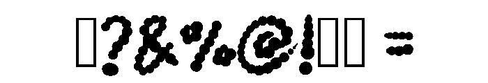 Small Lump Regular Font OTHER CHARS
