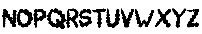 Small Lump Regular Font UPPERCASE