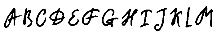 Small Talk Regular Font UPPERCASE