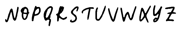 Small Talk Regular Font UPPERCASE