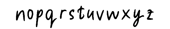 Small Talk Regular Font LOWERCASE