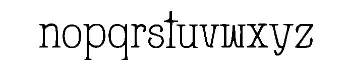 Small Text Font LOWERCASE