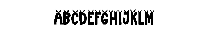 Small Wings Font UPPERCASE